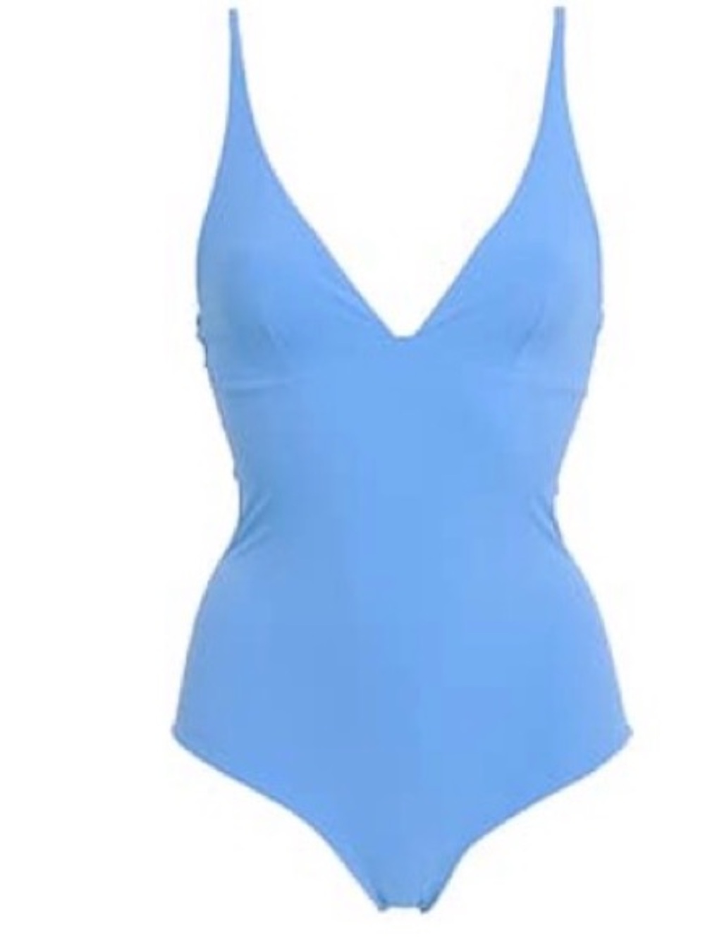 Arket Sky Blue V-Neck One-Piece Swimsuit